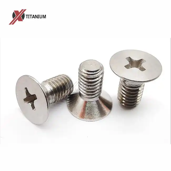 Titanium Cross Countersunk Head Screws